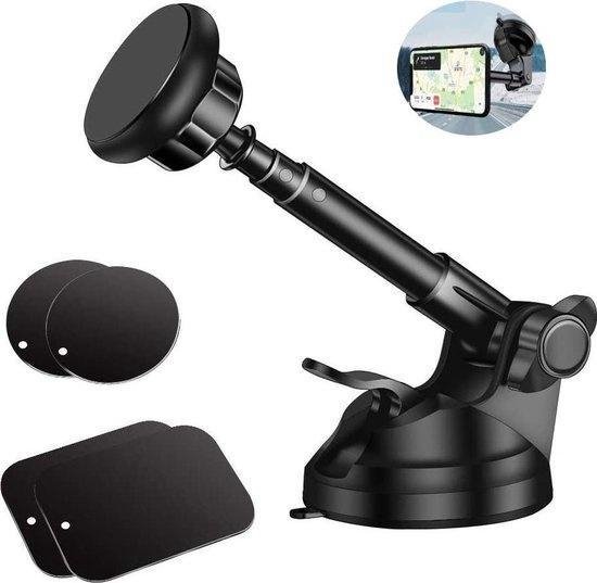 Foto: Ec magnetische zuignap telefoonhouder voor in de auto autohouder magneet smartphone houder dashboard samsung iphone nokia huawei sony lg htc oneplus xiaomi universeel magnetisch