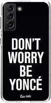 Casetastic Samsung Galaxy S21 Plus 4G/5G Hoesje - Softcover Hoesje met Design - Don't Worry Be Yonc Print