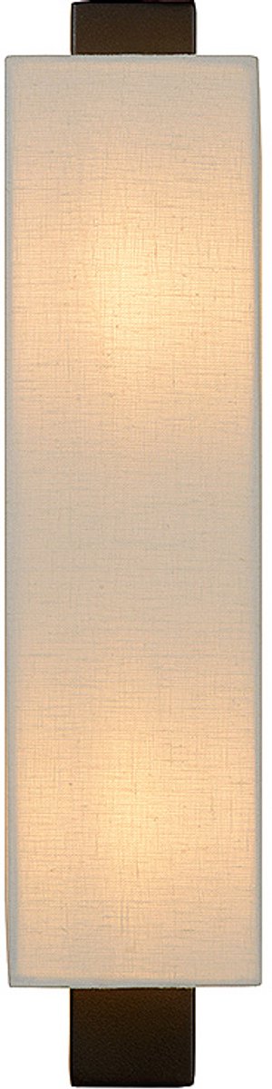 Atmooz - Wandlamp Mendoza - Industrieel - Woonkamer / Slaapkamer - Zwart en witte kap - Hoogte 46cm - Metaal