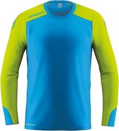 Uhlsport Tower Keepershirt Lange Mouwen Kind Blauw-Fluor Geel Maat 164