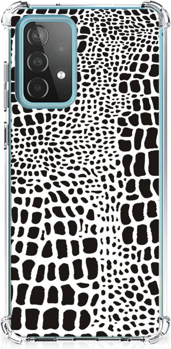 Back Cover voor Samsung Galaxy A52 4G/5G Case Anti-shock Slangenprint
