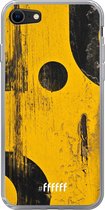 6F hoesje - geschikt voor iPhone SE (2020) - Transparant TPU Case - Black And Yellow #ffffff