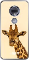 Motorola Moto G7 Hoesje Transparant TPU Case - Giraffe #ffffff