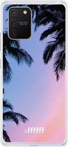 Samsung Galaxy S10 Lite Hoesje Transparant TPU Case - Sunset Palms #ffffff