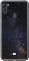 Samsung Galaxy A11 Hoesje Transparant TPU Case - Dark Space #ffffff