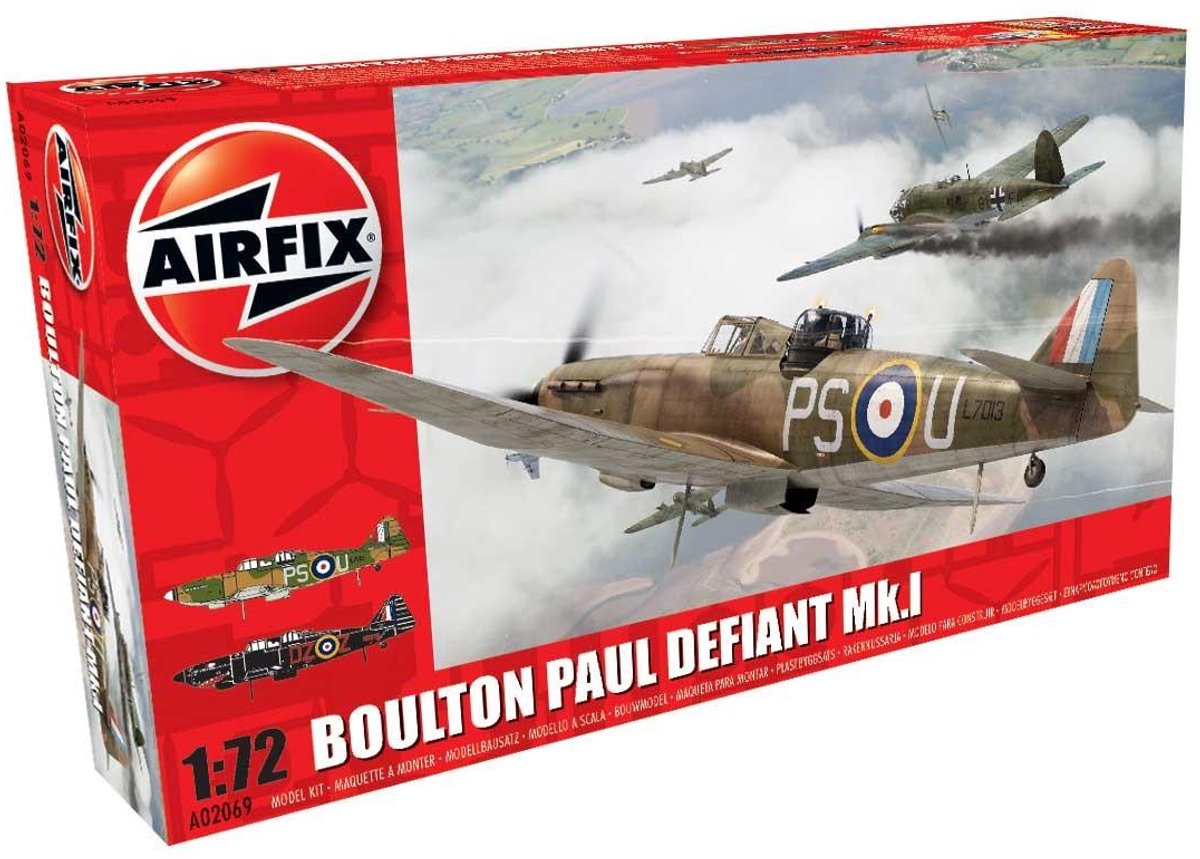 Airfix Modelbouwpakket Militaire voertuigen - 02069 Boulton Paul Defiant Mk.I Plastic - 1:72 - Modelbouw