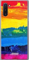 Samsung Galaxy Note 10 Hoesje Transparant TPU Case - Rainbow Canvas #ffffff