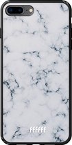 iPhone 8 Plus Hoesje TPU Case - Classic Marble #ffffff