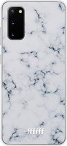 Samsung Galaxy S20 Hoesje Transparant TPU Case - Classic Marble #ffffff