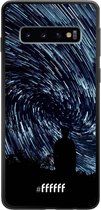 Samsung Galaxy S10 Hoesje TPU Case - Starry Circles #ffffff