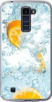 LG K10 (2016) Hoesje Transparant TPU Case - Lemon Fresh #ffffff