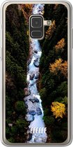 Samsung Galaxy A8 (2018) Hoesje Transparant TPU Case - Forest River #ffffff