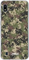 Samsung Galaxy A10 Hoesje Transparant TPU Case - Digital Camouflage #ffffff