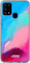 Samsung Galaxy M31 Hoesje Transparant TPU Case - Abstract Hues #ffffff