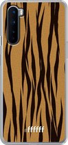 OnePlus Nord Hoesje Transparant TPU Case - Tiger Print #ffffff