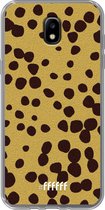 Samsung Galaxy J5 (2017) Hoesje Transparant TPU Case - Cheetah Print #ffffff