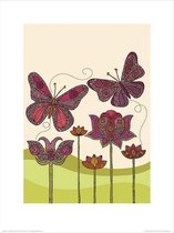 Kunstdruk Valentina Ramos - Butterflies 30x40cm