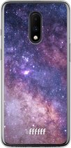 OnePlus 7 Hoesje Transparant TPU Case - Galaxy Stars #ffffff