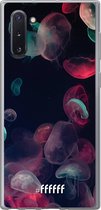 Samsung Galaxy Note 10 Hoesje Transparant TPU Case - Jellyfish Bloom #ffffff
