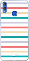 Honor 8X Hoesje Transparant TPU Case - Pastel Tracks #ffffff