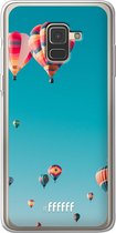 Samsung Galaxy A8 (2018) Hoesje Transparant TPU Case - Air Balloons #ffffff