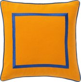 PALAIS - Kussen Grace Oranje - 100% biologisch katoen canvas - Handgemaakt - Duurzaam