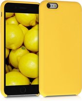kwmobile telefoonhoesje voor Apple iPhone 6 Plus / 6S Plus - Hoesje met siliconen coating - Smartphone case in honinggeel