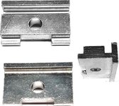 Bls Adapterplaat Standaard Aluminium Smal/breed Staal Zilver