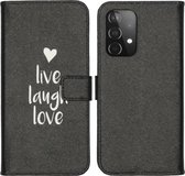 iMoshion Design Softcase Book Case Samsung Galaxy A52(s) (5G/4G) hoesje - Live Laugh Love