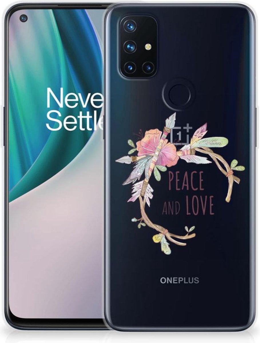 OnePlus Nord N10 5G Telefoonhoesje met Naam Boho Text