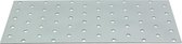 GeZu Impex ® Platte verbinders 100x240x2 mm /Geperforreerde plaat Verzinkt / Hout Verbinders Binnen / stalen verbindingsstukken /geperforeerde plaat plat ijzer