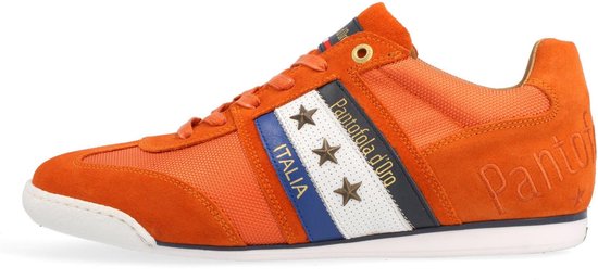 Pantofola d'Oro Imola Canvas Sneakers - Heren Leren Veterschoenen - Oranje  - Maat 47 | bol.com