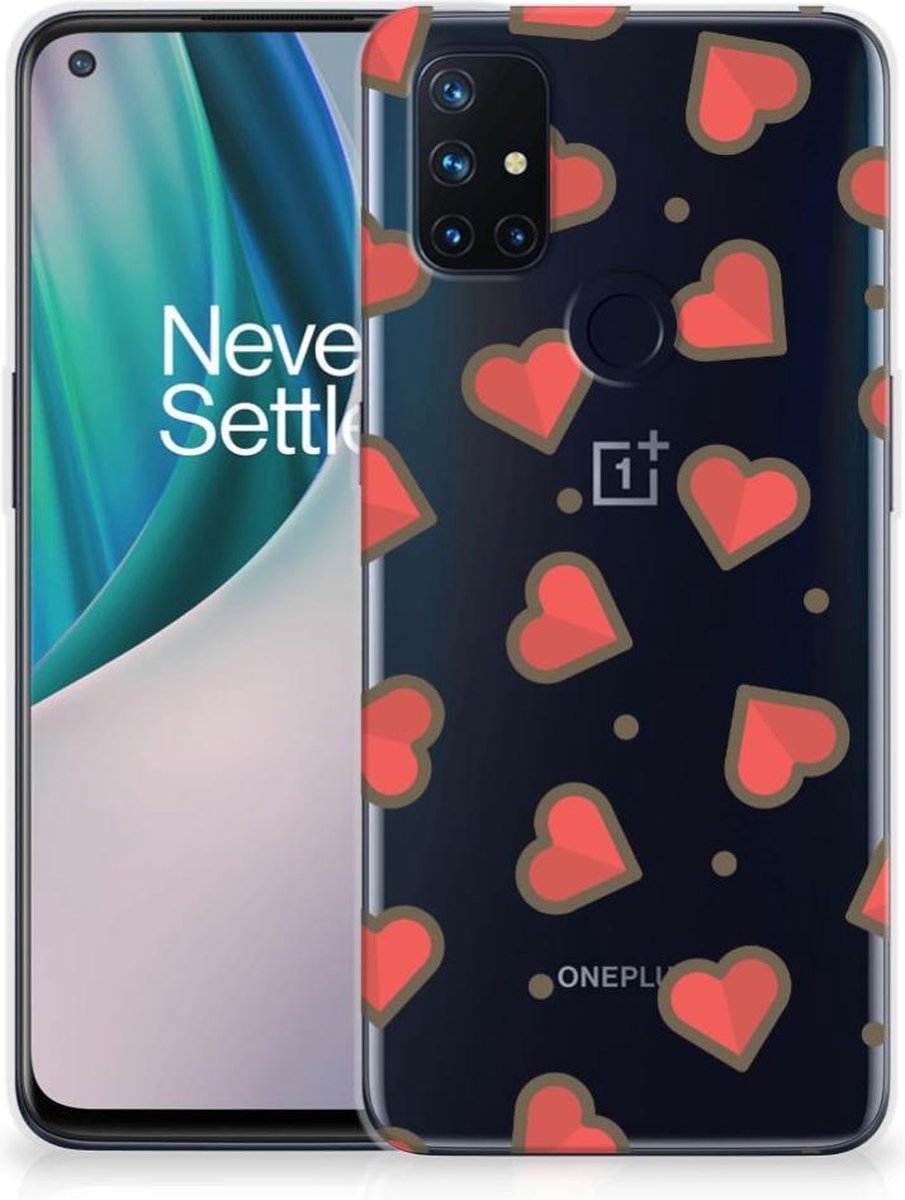 OnePlus Nord N10 5G TPU bumper Hearts