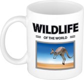 Kangoeroe mok met dieren foto wildlife of the world