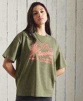 Superdry Dames tshirt Oversized Workwear T-shirt met grafische prints