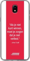 Samsung Galaxy J5 (2017) Hoesje Transparant TPU Case - AFC Ajax Quote Johan Cruijff #ffffff