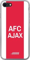 6F hoesje - geschikt voor iPhone SE (2020) - Transparant TPU Case - AFC Ajax - met opdruk #ffffff