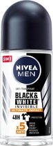 Nivea Men Deodorant Roller Invisible Ultimate Impact Black & White 50 ml