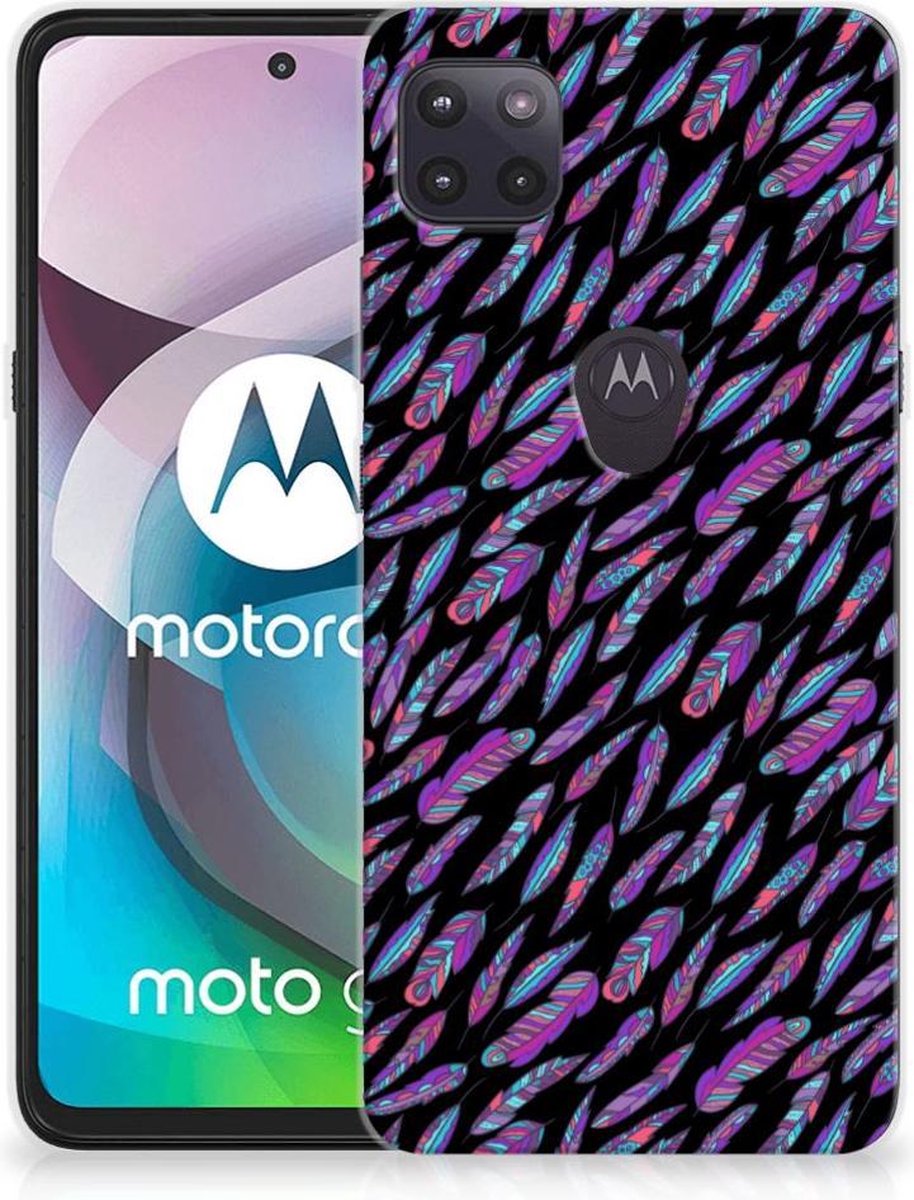 Motorola Moto G 5G TPU bumper Feathers Color