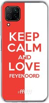 6F hoesje - geschikt voor Huawei P40 Lite -  Transparant TPU Case - Feyenoord - Keep calm #ffffff