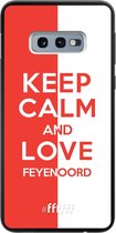 6F hoesje - geschikt voor Samsung Galaxy S10e -  TPU Case - Feyenoord - Keep calm #ffffff