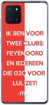 6F hoesje - geschikt voor Samsung Galaxy Note 10 Lite -  Transparant TPU Case - Feyenoord - Quote #ffffff