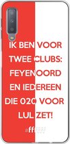 6F hoesje - geschikt voor Samsung Galaxy A7 (2018) -  Transparant TPU Case - Feyenoord - Quote #ffffff
