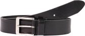 Heren riem leer 3,5 cm Zwart, bandmaat 115