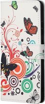 Nokia 5.4 Hoesje Portemonnee Book Case met Print Vlinder