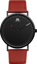 Danish Design On The Dot Horloge - Danish Design heren horloge - Zwart - diameter 41.5 mm - kleur gecoat roestvrij staal