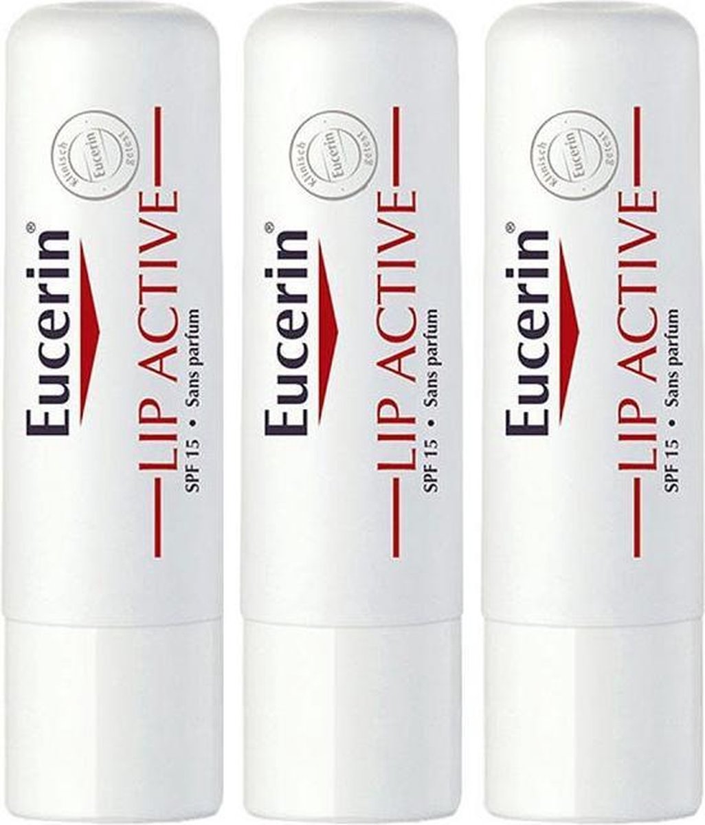 Bol.com Eucerin Lip Activ Gevoelige Huid SPF20 3x5ml aanbieding