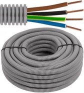 Flexibele voorbedrade buis met VOB installatiedraad - 4G1,5mm² Ø 16mm, 100 meter - FLEX FE4G15