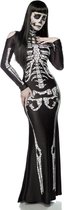 Mask Paradise Kostuum Skeleton Lady Zwart/Wit
