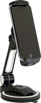 Hilec MEDIAstage5 Telefoonhouder - Tablethouder -  Aluminium telefoonhouders auto (met zuignap) - Zwart